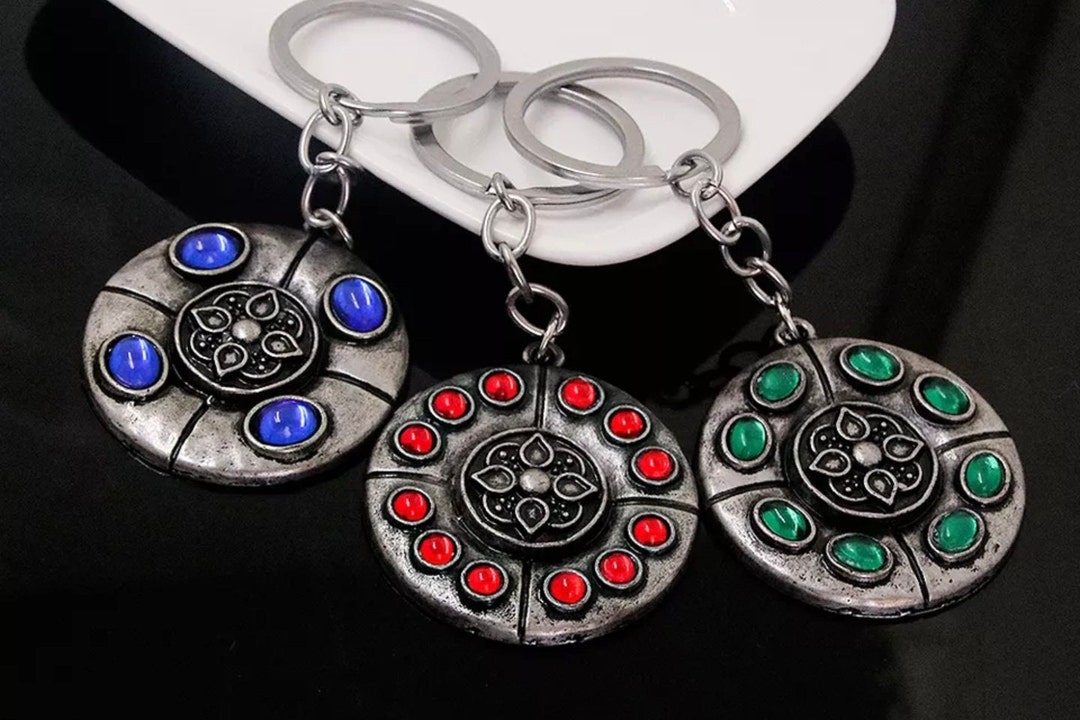 Elden Ring Talisman Crimson Amber Medallion Cerulean Amber - Etsy