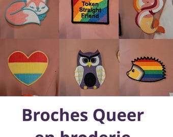 Broche queer bordado