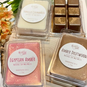 Shimmer Wax Melts | Wax Warmer Cubes | Clamshell Wax Tarts | Soy Candle Melts | Handmade Wax Melts | Holiday Wax Melts