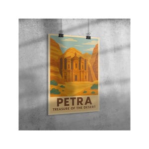 7 Wonders of the World Wall Art Print – Vintage ORSRS Travel Decor in Matte or Gloss