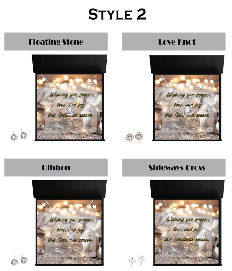 Christmas Gifts for Her Jewelry Set Gift for Her Necklace and Earring