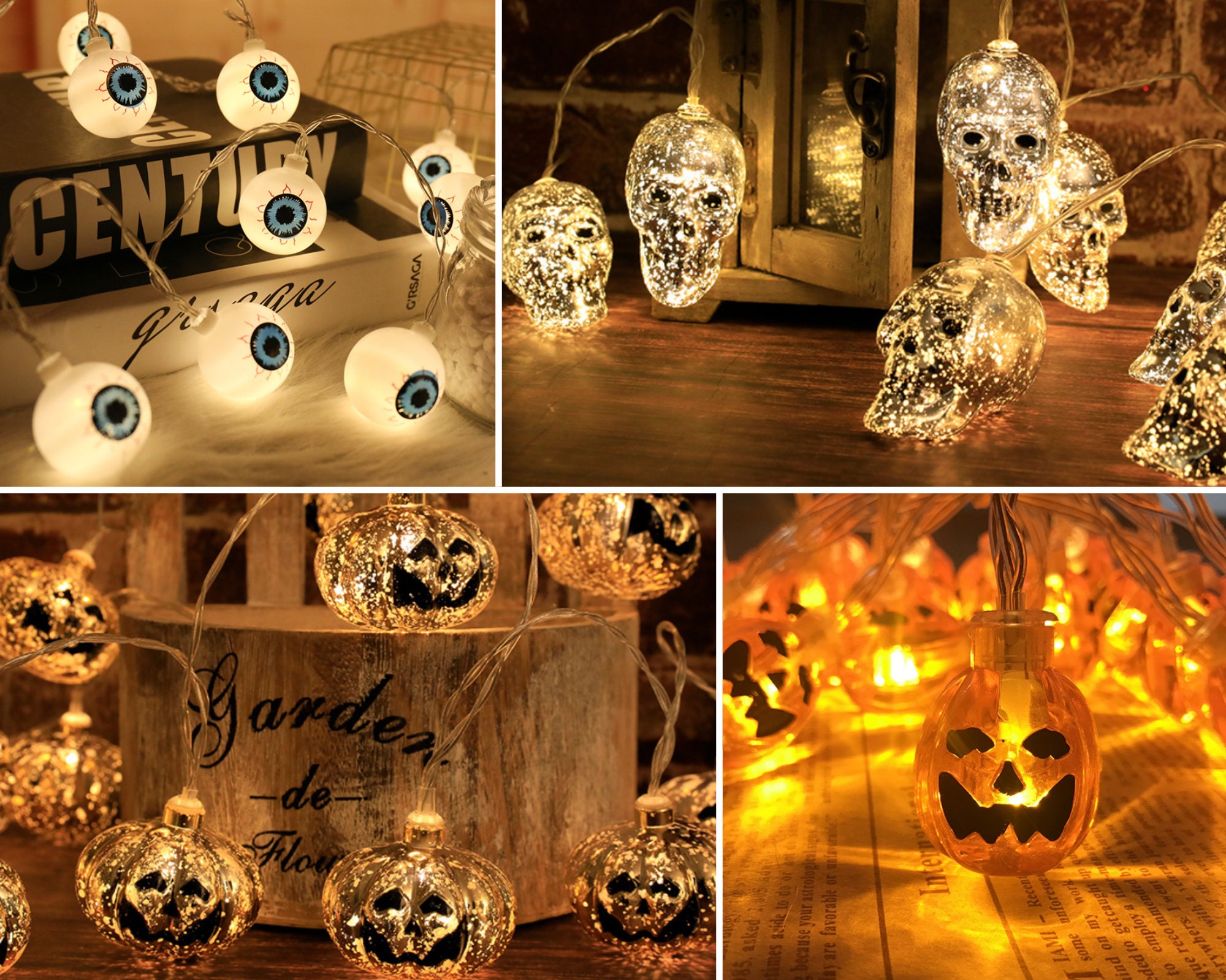 Kürbis, One size Halloween LED Lampe Dekoration kreative Nachtlichter Schlummerleuchten 