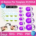 Button Pin Template Bundle, Button Pin Svg, Button Badge, Circle Labels, Editable Canva Template, Badge Maker, DIY Digital Download product logo