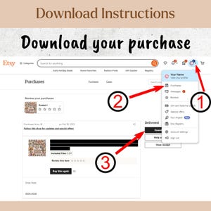 Step-by-Step Etsy Download Guide, Digital Guide, Etsy User Instruction, Instant Download Help Guide, Etsy Navigation eBook, Printable PDF