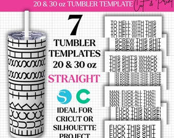 Knulla det här skiten Tumbler Bundle, dolt meddelande, rolig vuxenhumor, sarkastisk citat Tumbler, digital nedladdning sublimeringswrap, Tumbler SVG