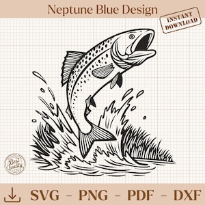 レッドフィッシュSVG、レッドドラムPNG、釣りクリップアート、海水釣りSVG、レッドフィッシュアートワーク、クリカットシルエット用レッドドラムデジタルファイル