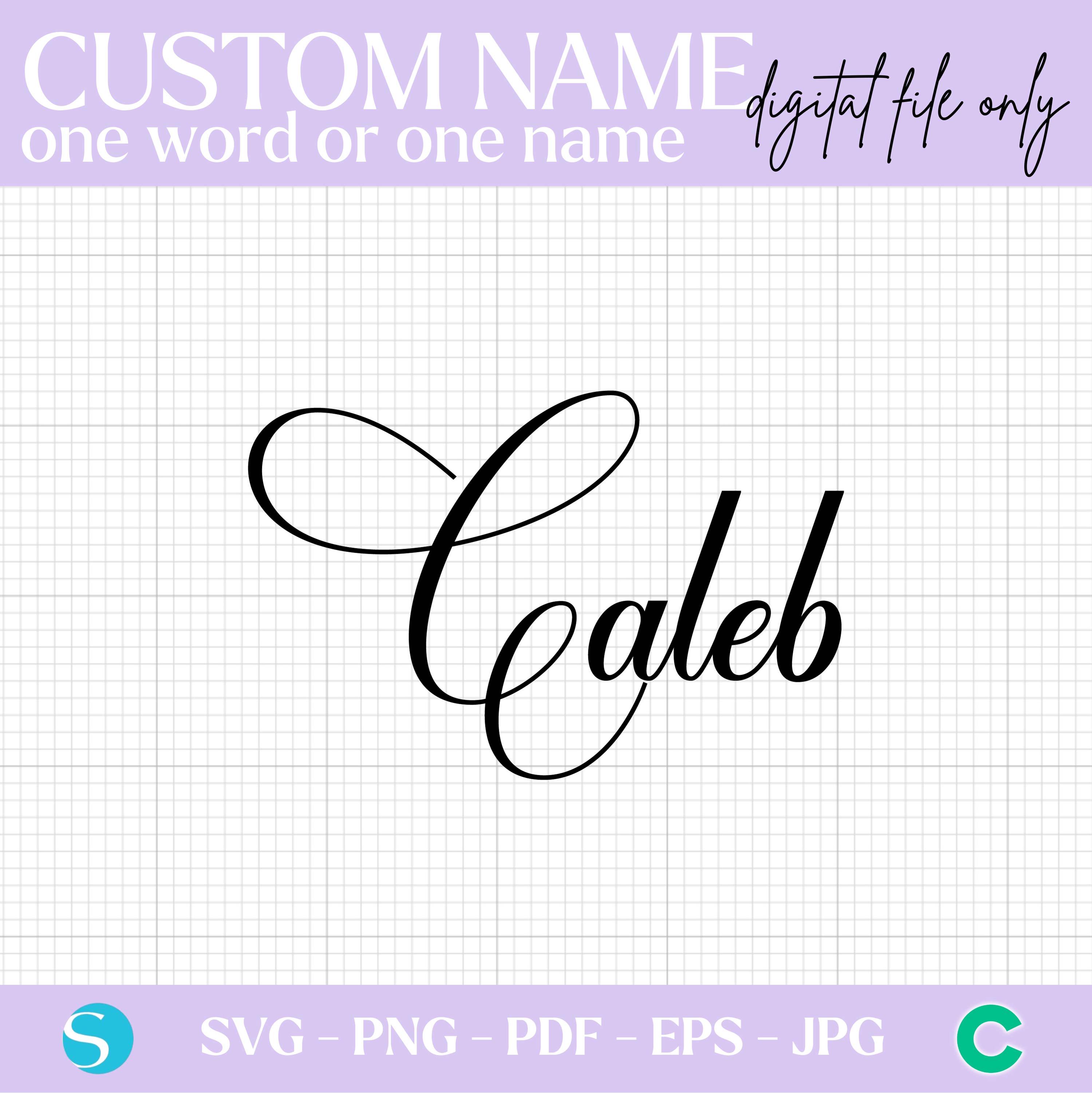 Custom Text Svg, Name Cut File, Personalized Name Png, Handlettered ...