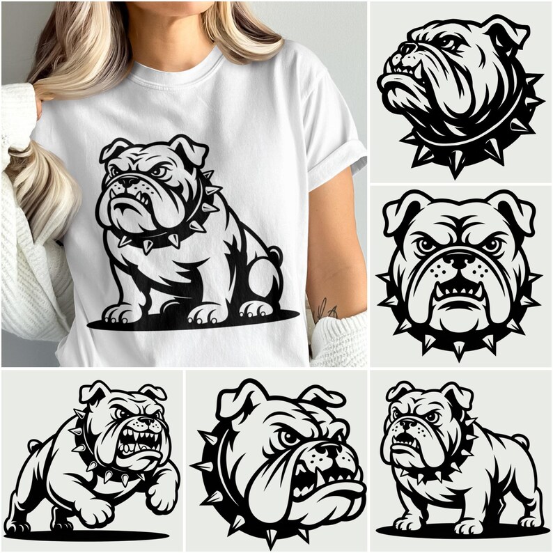 Bulldog Graphic T-Shirt, Angry Bulldog Face Shirt, Unisex Cotton Tee, Pet Lover Gift, Cool Dog Design, Stylish Casual Wear