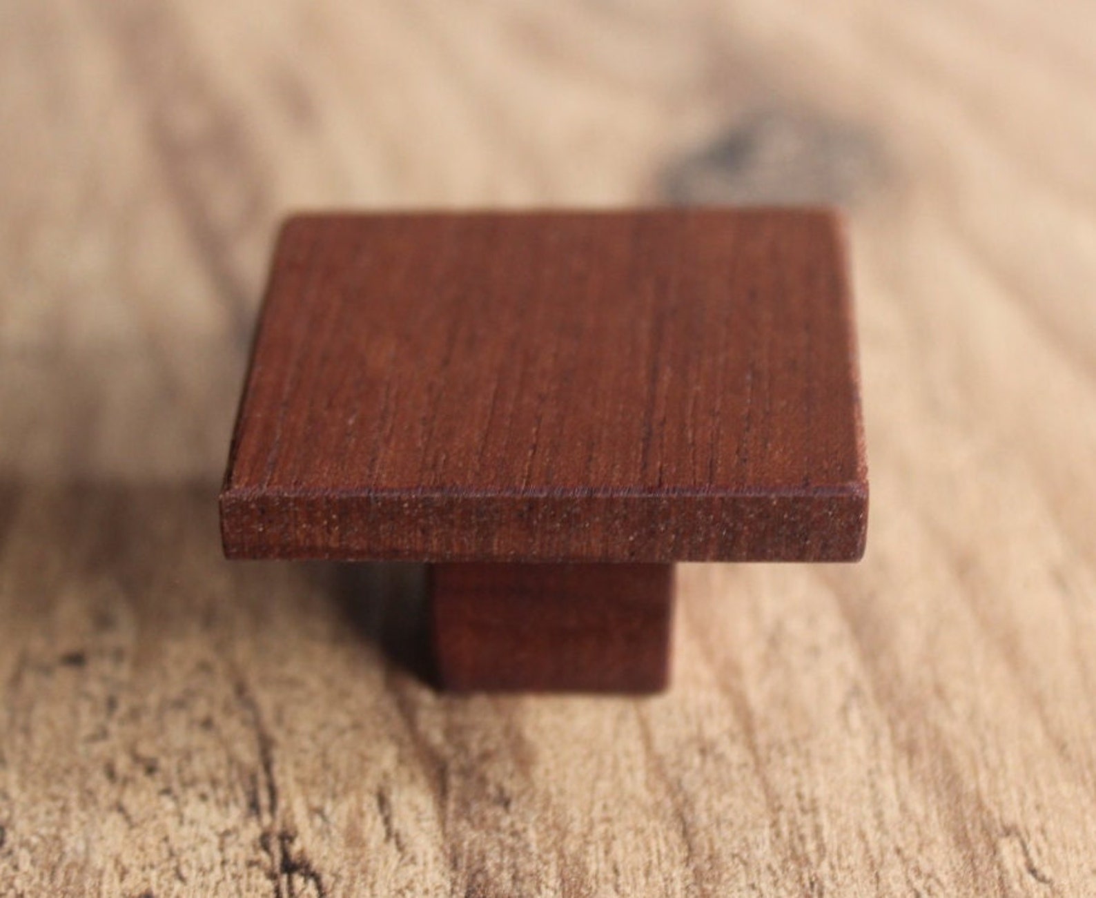 Wooden Square Drawer Pulls Rustic Handle Wardrobe Etsy