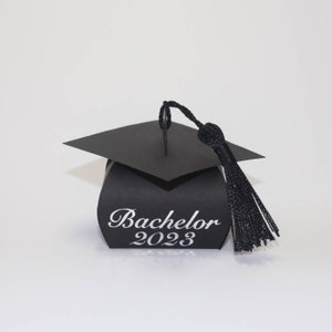 Master Bachelor Abitur Abschluss Geldgeschenk Geschenk Geschenkbox Doktorhut Hochschule Schulabschluss Staatsexamen Absolventenhut Name Bild 6