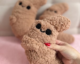 Sherpa Croissant Plush Toy: Kawaii Bakery Decor
