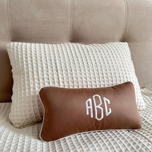 Personalized Name Pillow: Custom Embroidered Cotton Dorm Decor