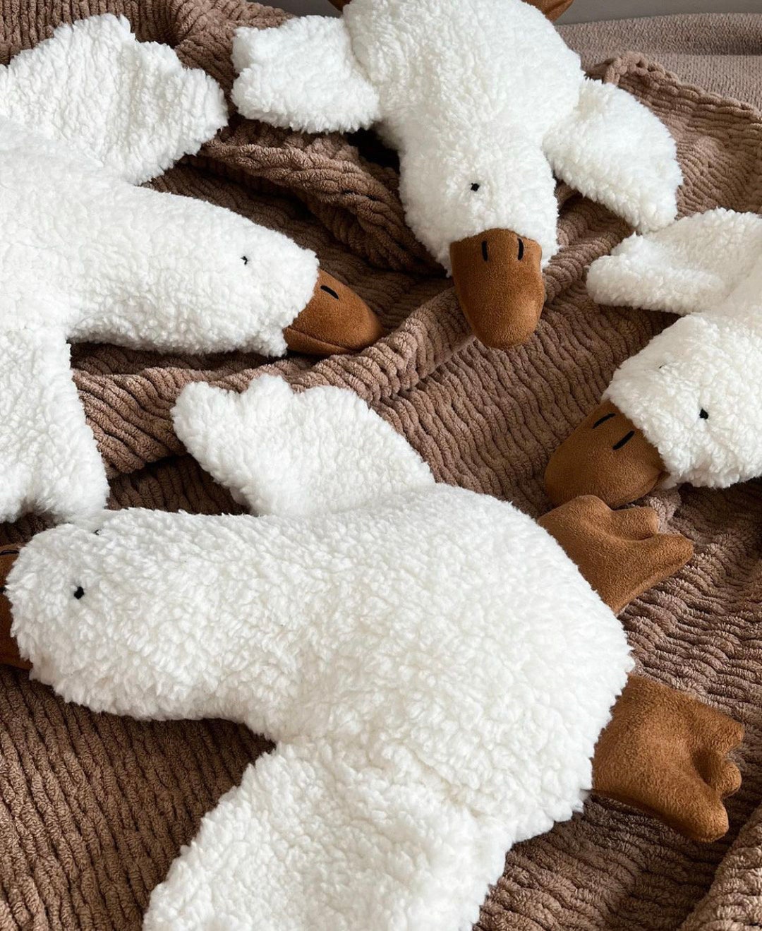 Small Stuffed Goose, Soft Goose Plush Toy, Miniature Duck Pillow, Duck