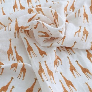 Safari-mousseline-doeken/swaddle/mousselinedeken/katoengaas/spuugdoekje/borstvoedingshoes/cadeau kraamcadeau/swaddle