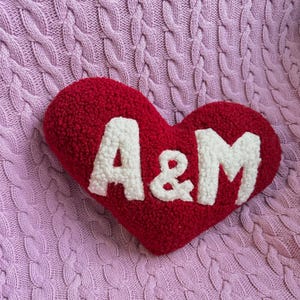 Custom Heart Pillow with Name, Personalized Plush Heart Pillow, Kids Room Decor, Nursery Name Pillow, Gift for Girls, Soft Heart Cushio
