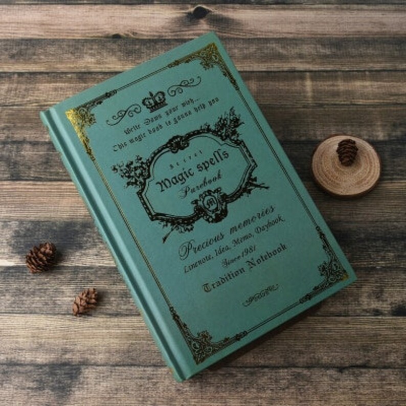 Magical Spells Notebook / Wizards Notepad Etsy