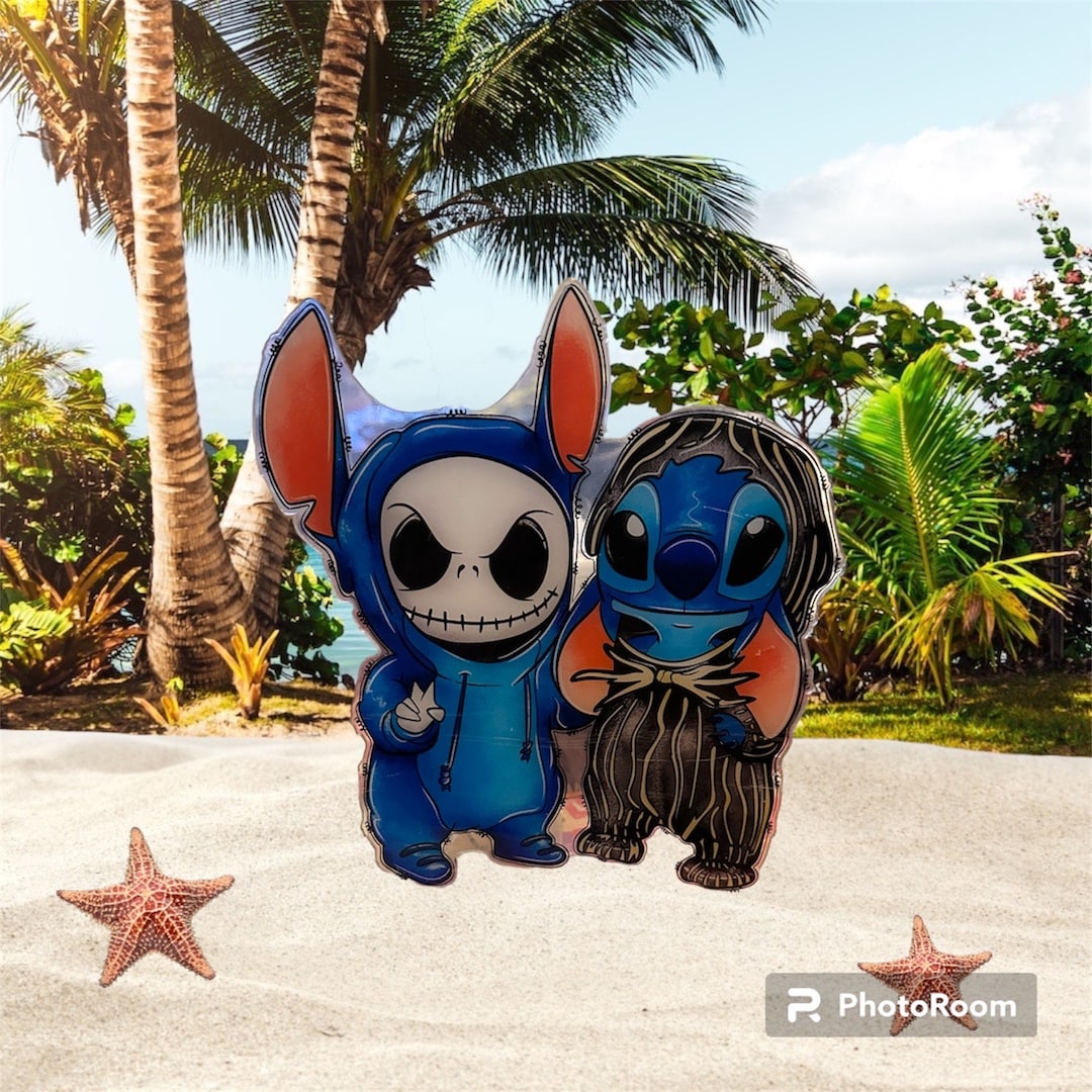 Stitch and Jack Skellington 20 CM Acrylic Figure Wall Etsy