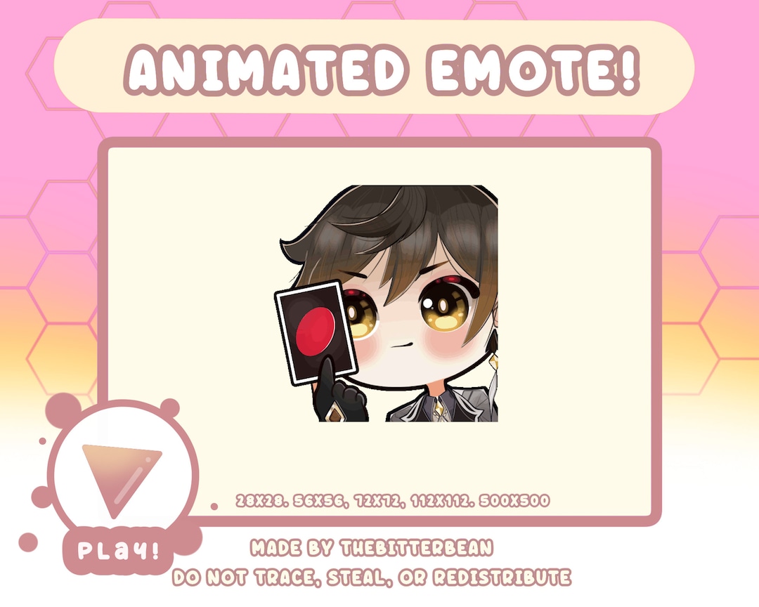 ZHONGLI EMOTE Reverse Emote Animated/static Emote Twitch and Discord ...