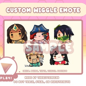 CUSTOM WIGGLE EMOTE | Make your character wiggle! | Twitch and Discord Animated Emote