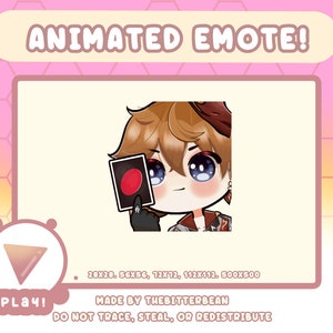 TARTAGLIA EMOTE | Reverse Emote | Animated/Static Emote | Twitch and Discord Emote