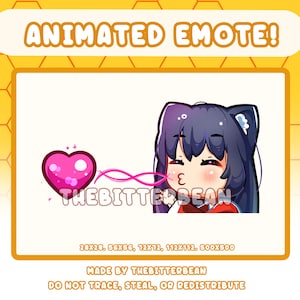 AHRI CHARM EMOTE | LoL Emote | League | Game Emote | Heart Emote | Cute Animated Emote | Twitch Emote | Discord Emote