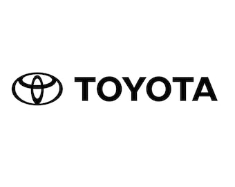 x2 Adhesivo troquelado con el logotipo del emblema de Toyota para coche