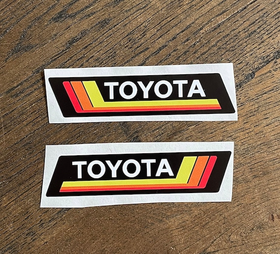 Toyota Vintage 80s Logo Custom Vinyl Sticker - Etsy