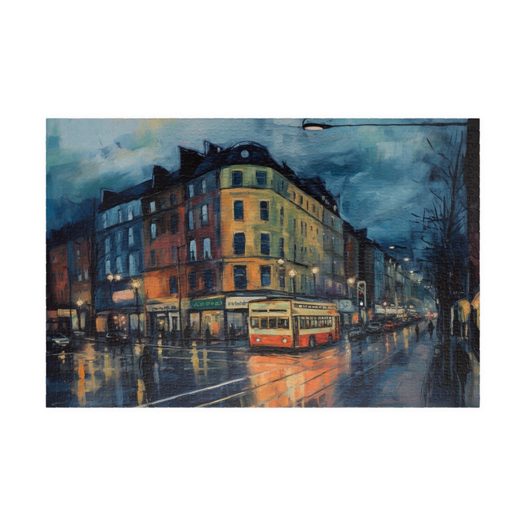 Puzzle Dublin Ireland 500 Piece Puzzle 1000 Piece Puzzle Etsy