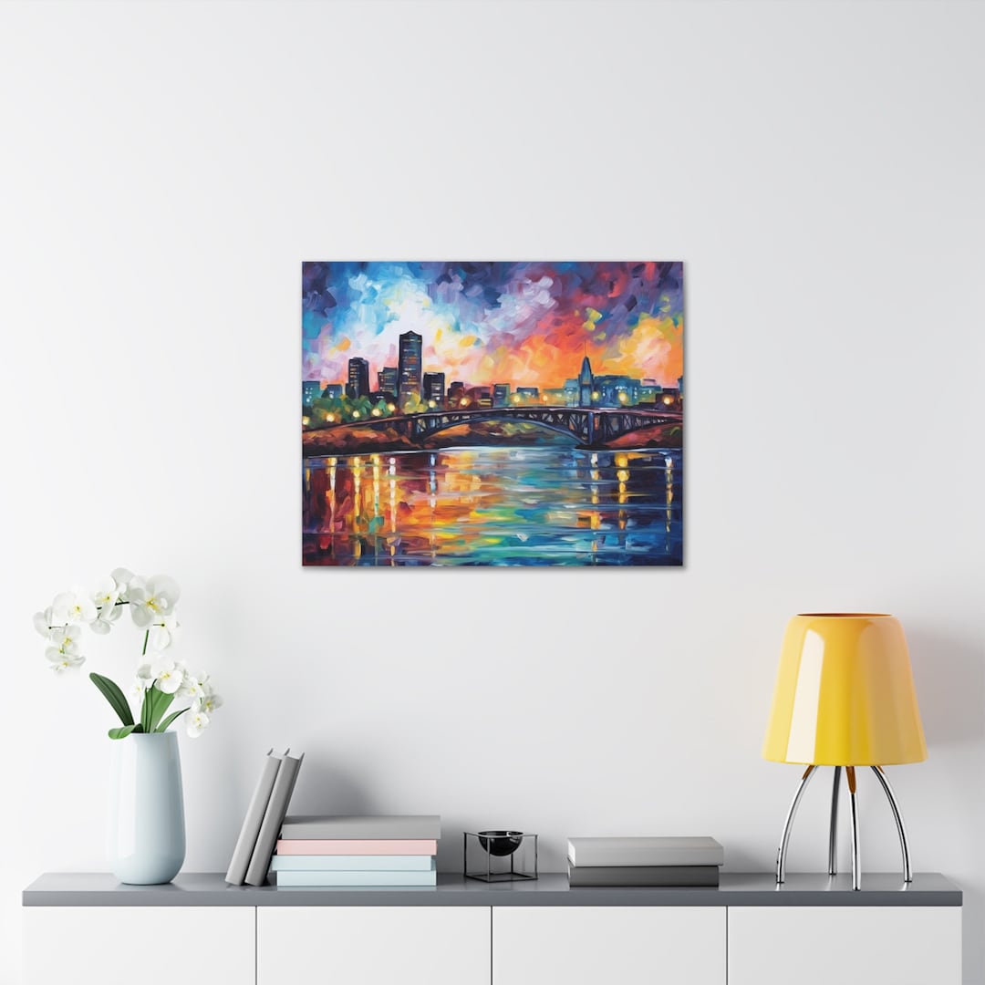 Canvas Wall Art Memphis Tennessee Ready to Hang 16 X 12 30 X 24 36 X 24