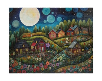 ウィンタービレッジ ジグソーパズル - 500/1000ピース 北欧