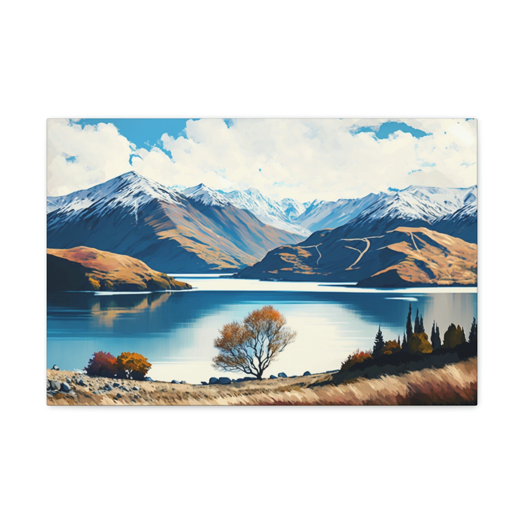Wanaka, New Zealand Canvas Print, Landscape Canvas Print, Canvas Print