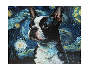 Puzzle | Boston Terrier  | Mom Gift | Grandma Gift | Puzzle Gifts | Puzzle for Kids | Puzzle for Adults