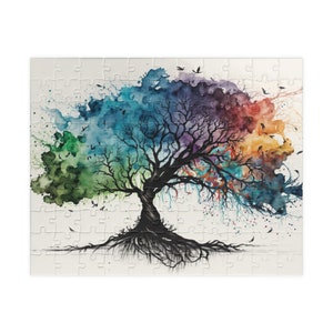 Puzzle | Tree of Life Puzzle | Jigsaw Puzzle | Mom Gift | Grandma Gift | Puzzle Gifts | Puzzle for Adults |  500 Piece Puzzle