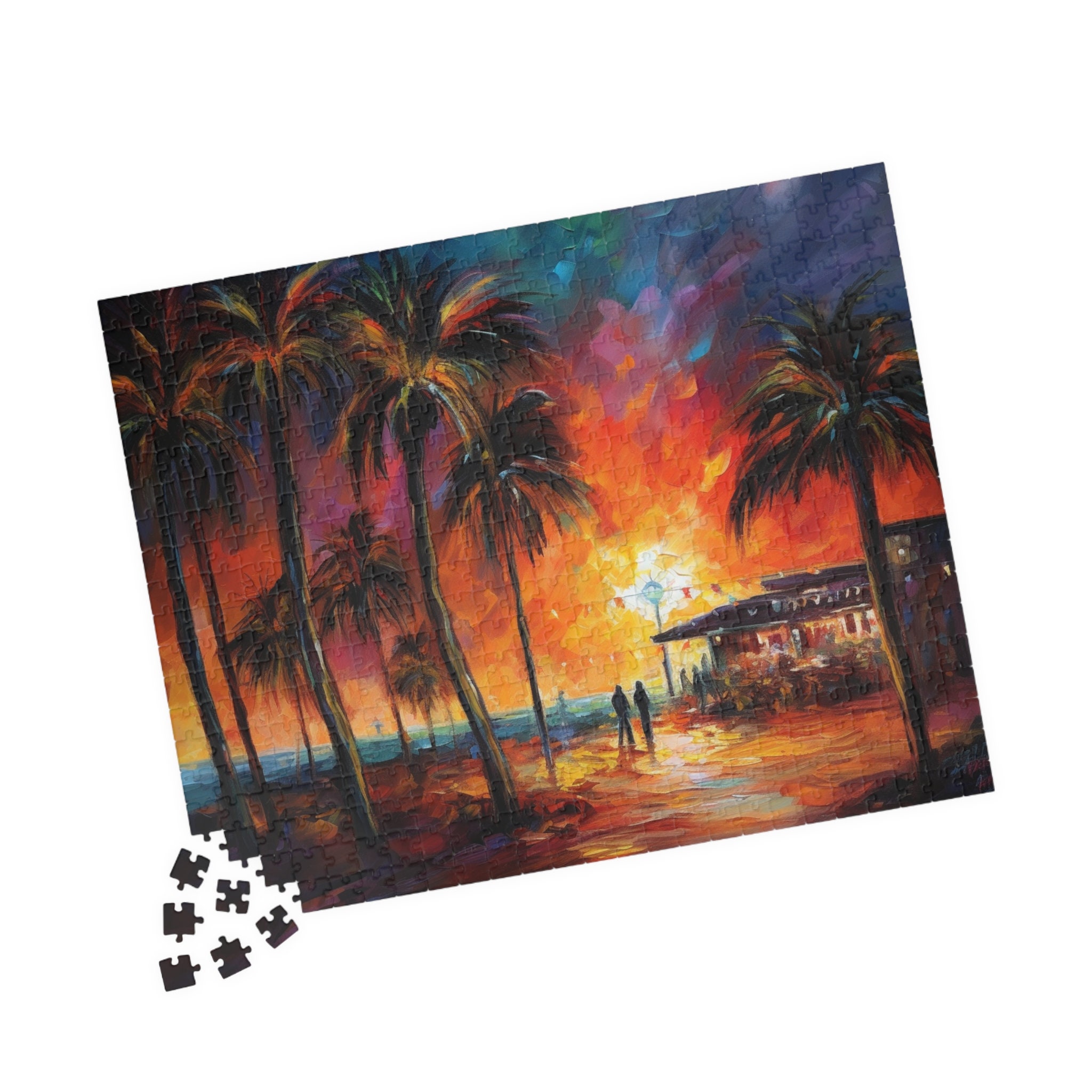 Anatolian Isle Of Palms 500 Piece Jigsaw Puzzle - Anti-Glare Grid Cut Puzzle For Adults - View #9