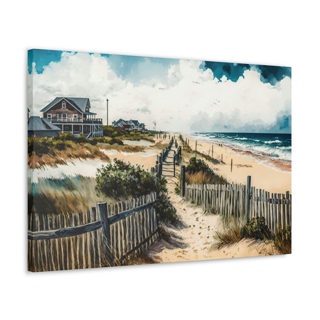 Outer Banks North Carolina Canvas Print Landscape Canvas Etsy