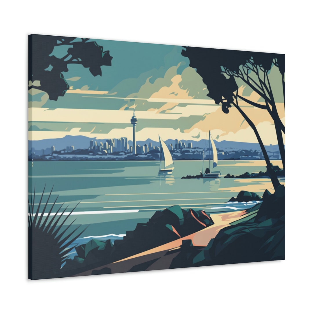Auckland Coast Canvas Print, Landscape Canvas Print, Canvas Print, Landscape Art Print