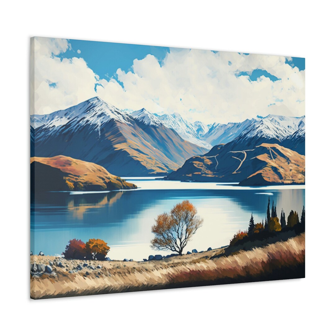 Wanaka, New Zealand Canvas Print, Landscape Canvas Print, Canvas Print