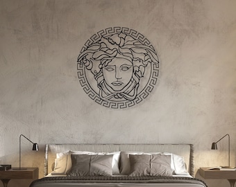 Medusa Metal Wall Art, iconic Metal Decor, Unique Birthday Gift, Headboard Wall Art,  Iconic Metal Wall Art, Gift for Her, Christmas Gift