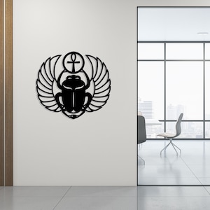 Scarab Metal Wall Art, Egyptian Lovers Unique Birthday Gift, Christmas Gift, Iconic Mythology Metal Wall Art, Iconic metal wall art,