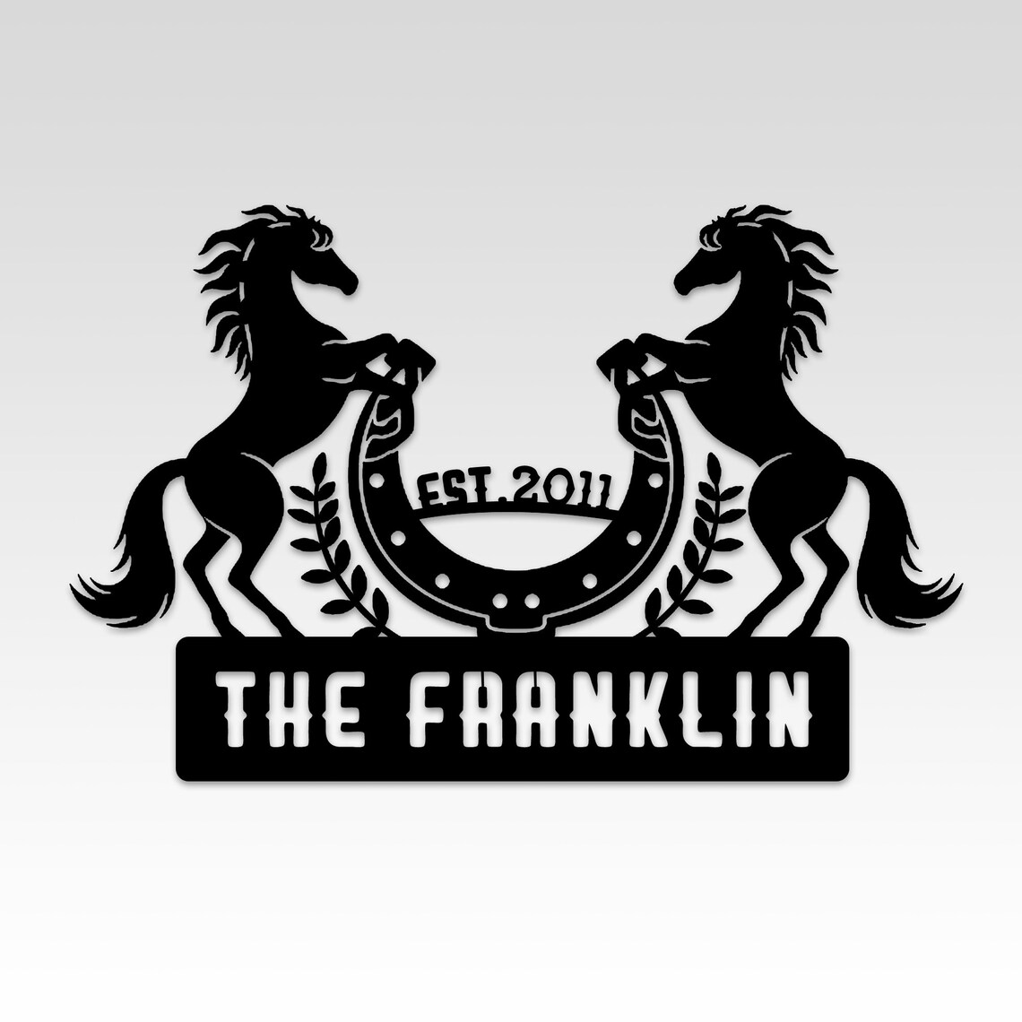 Outdoor Metal Horse Sign Modern Metal Horse Art Unique Farm Etsy