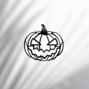 Creepy Pumpkin Metal Wall Art: Halloween Home Decor