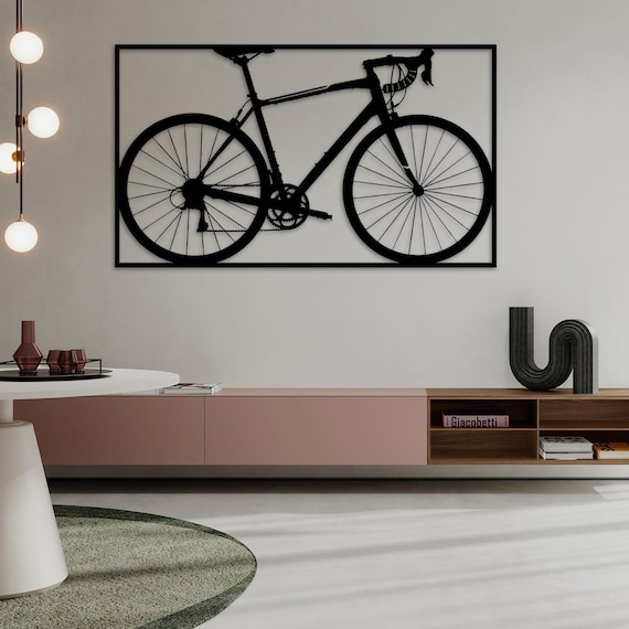 Metal Bicycle Wall Art Large Metal Bike Wall Art Cycle Metal Etsy