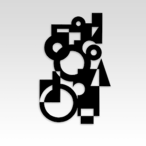 Geometric Metal Wall Art: Modern Steel Sculpture