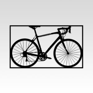 Metal Bicycle Wall Art: Modern Steel Bike Decor