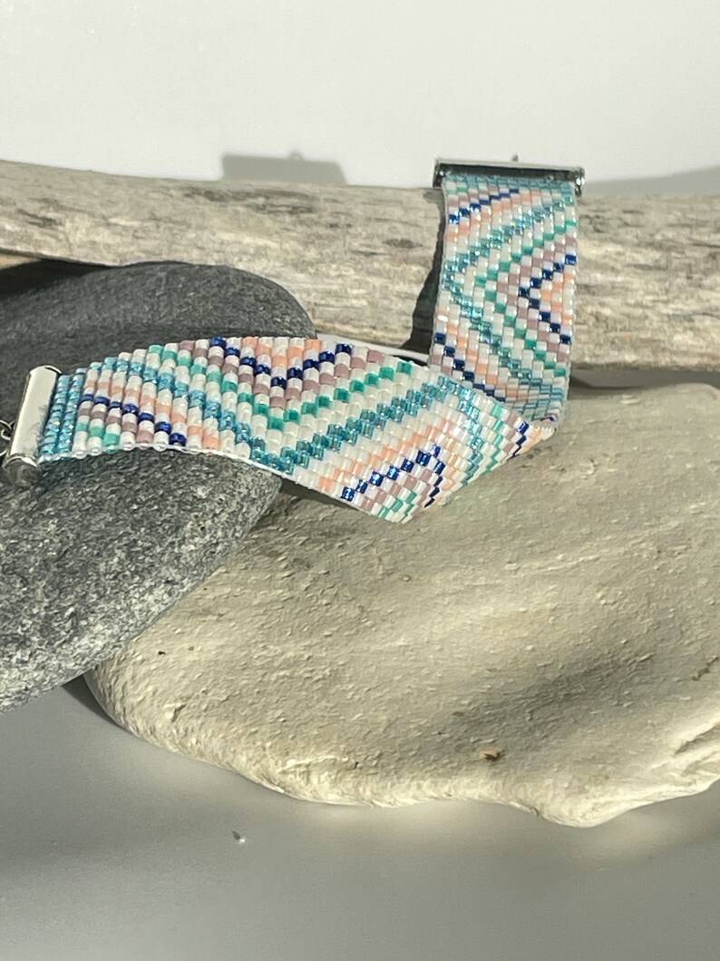 Talia woven bracelet made of Miyuki beads image 5