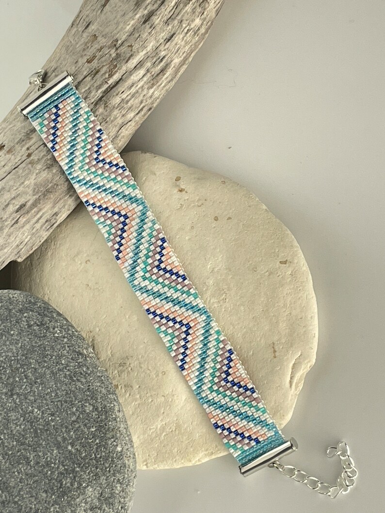 Talia woven bracelet made of Miyuki beads image 7