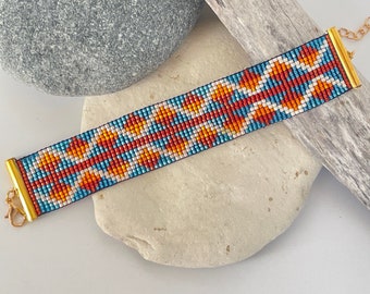 Nosara - woven bracelet made of Miyuki beads