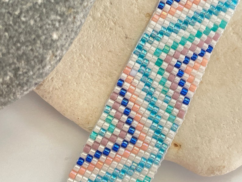 Talia woven bracelet made of Miyuki beads image 6