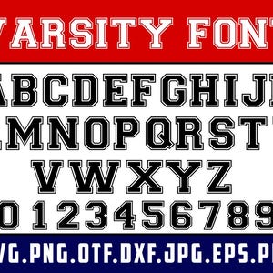 University font, Block Font Svg, College font, Varsity Letters, Baseball font SVG,Distressed Varsity letters, Sports font