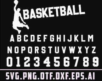 Varsity Schrift SVG, College Schrift SVG, Sport Schrift, Trikot Nummern svg, Basketball Mama svg, Baseball Schrift, Basketball png, SVG-Datei für Cricut
